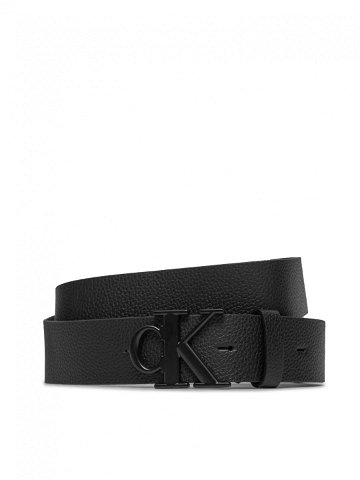 Calvin Klein Jeans Pánský pásek Ro Mono Plaque Lthr Belt 35Mm K50K511416 Černá