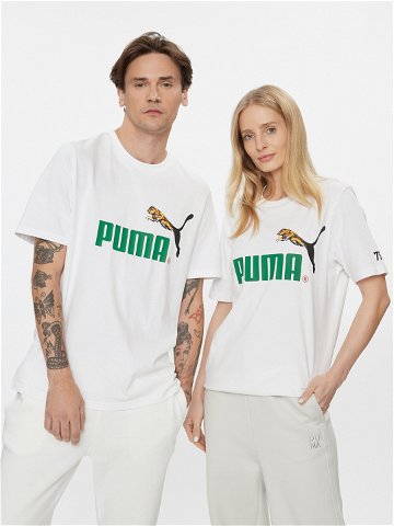Puma T-Shirt Classics No 1 Logo Celebration 622182 Bílá Regular Fit