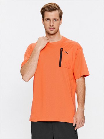 Puma T-Shirt Open Road 675895 Oranžová Regular Fit