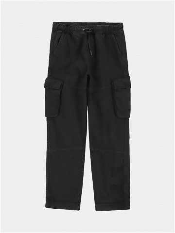 Coccodrillo Kalhoty z materiálu ZC3123101MBJ Černá Regular Fit