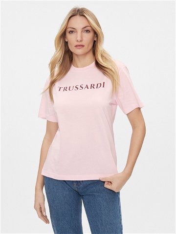 Trussardi T-Shirt 56T00592 Růžová Regular Fit