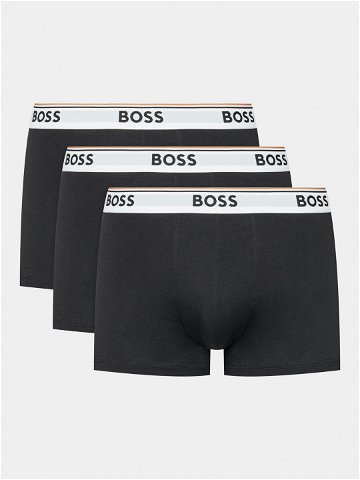 Boss Sada 3 kusů boxerek Power 50475274 Černá