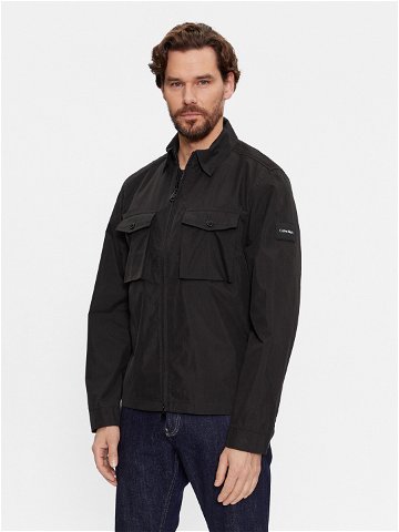 Calvin Klein Bunda pro přechodné období Recycled Light Shirt Jacket K10K107136 Černá Regular Fit