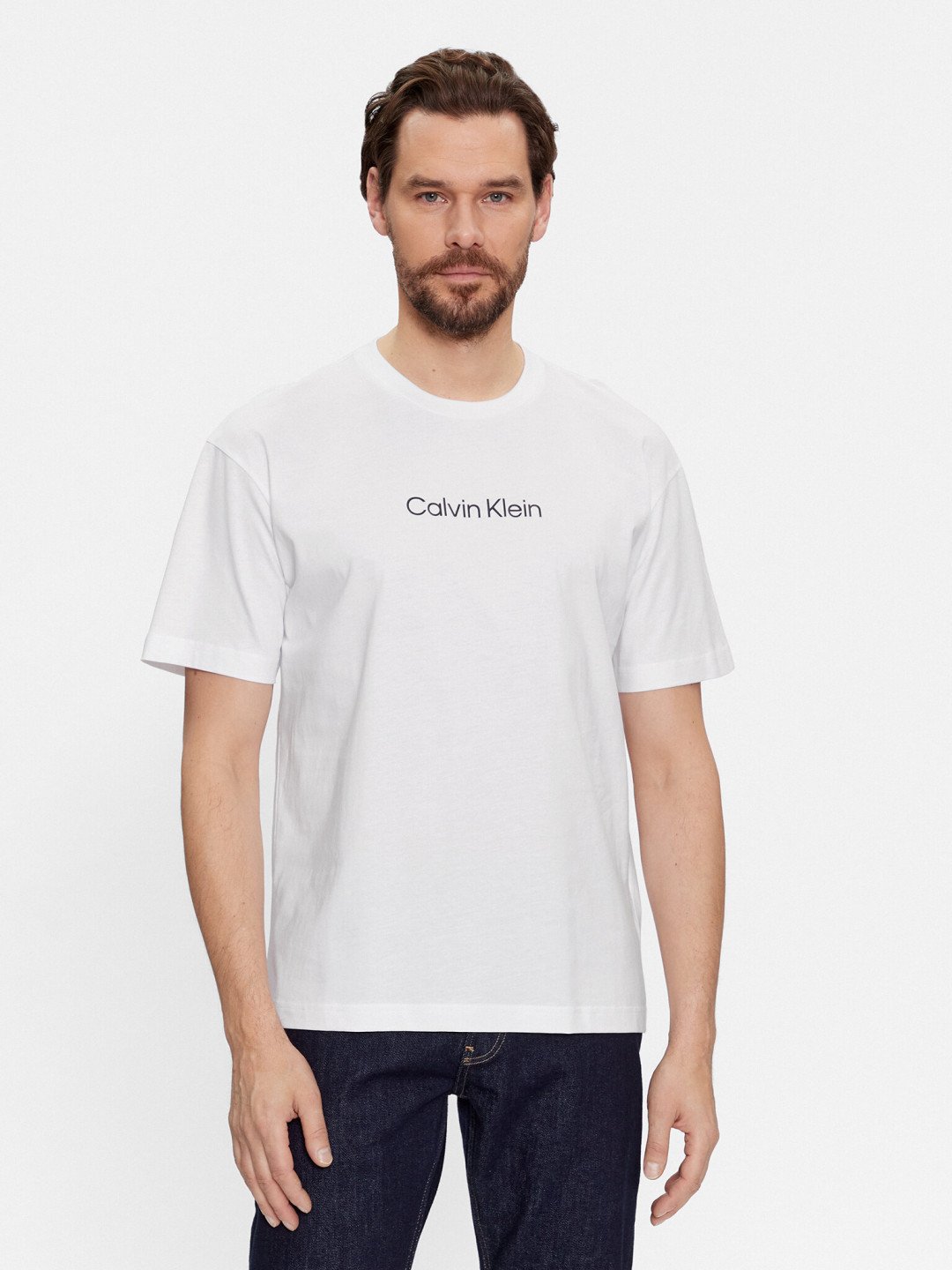 Calvin Klein T-Shirt Hero K10K111346 Bílá Regular Fit