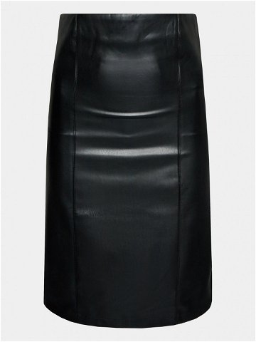 Gina Tricot Šaty z imitace kůže 21690 Černá Slim Fit