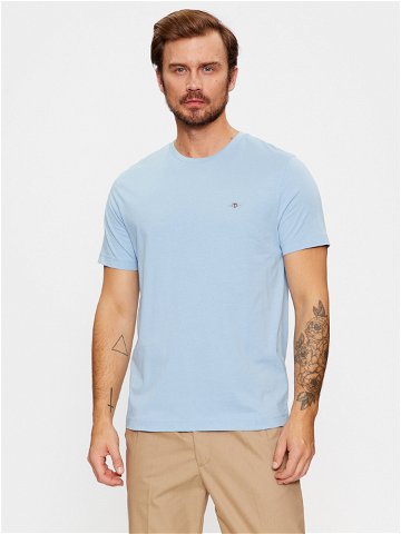 Gant T-Shirt Shield 2003184 Světle modrá Regular Fit