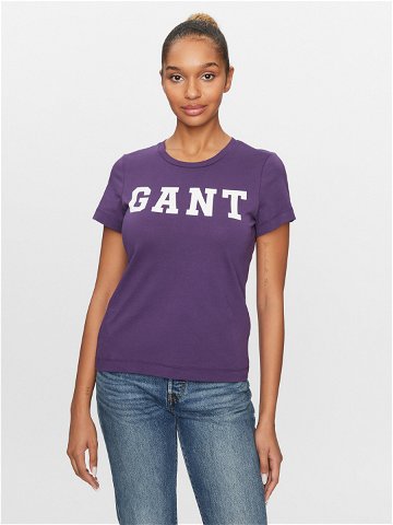 Gant T-Shirt Reg Graphic Ss 4200741 Fialová Regular Fit