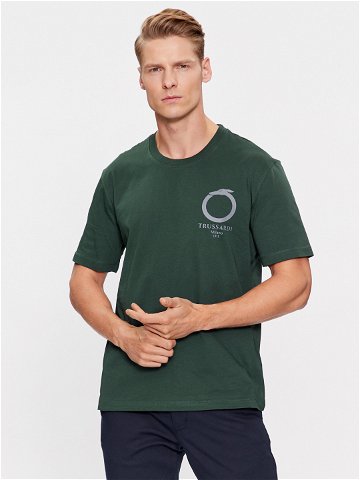 Trussardi T-Shirt 52T00771 Zelená Regular Fit