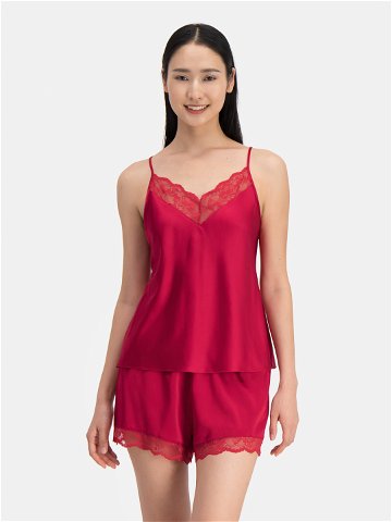 Dorina Pyžamové šortky Pure Silk DCSH0002SK002 Červená Regular Fit