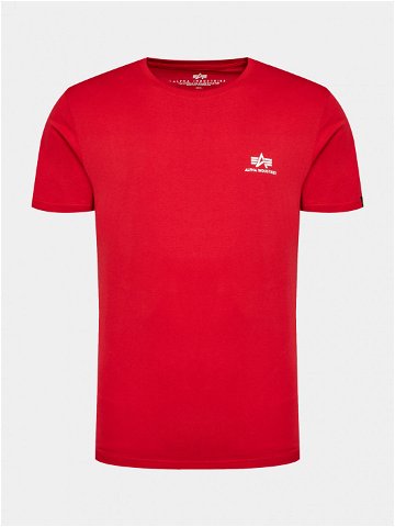 Alpha Industries T-Shirt Basic Small Logo 188505 Červená Regular Fit