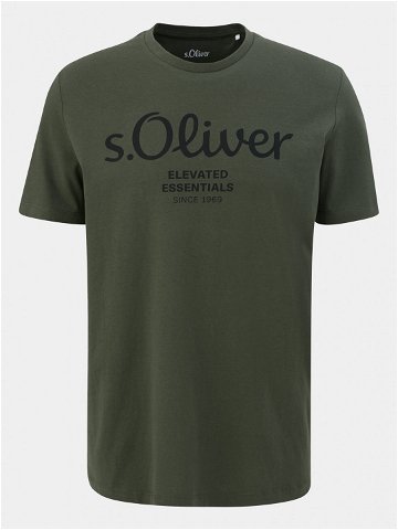 S Oliver T-Shirt 2139909 Zelená Regular Fit