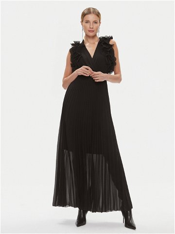 ViCOLO Večerní šaty TR0635 Černá Regular Fit