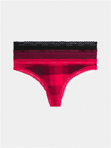 Calvin Klein Underwear Sada 3 kusů string kalhotek 000QD5151E Barevná