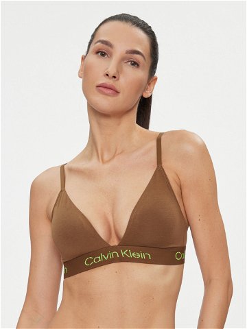 Calvin Klein Underwear Podprsenka bez kostic 000QF7456E Hnědá