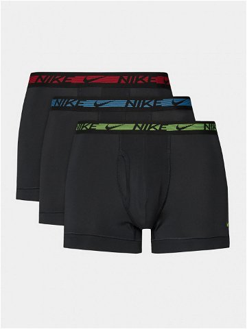 Nike Sada 3 kusů boxerek 0000KE1152 Černá