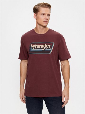 Wrangler T-Shirt 112341242 Hnědá Relaxed Fit