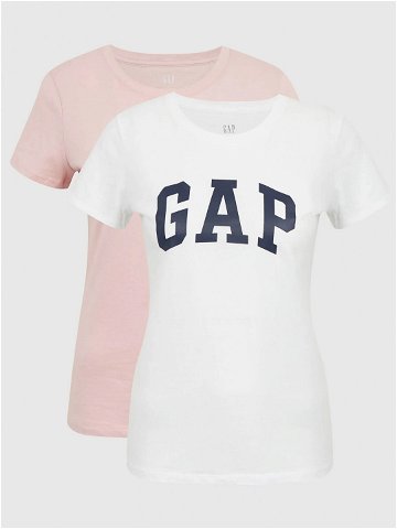 Gap 2-dílná sada T-shirts 548683-02 Růžová Regular Fit