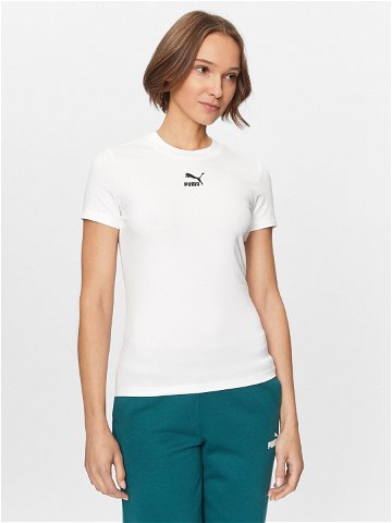 Puma T-Shirt Classics 535610 Bílá Tight Fit