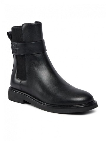 Tory Burch Kotníková obuv s elastickým prvkem Double T Chelsea Boot 152831 Černá