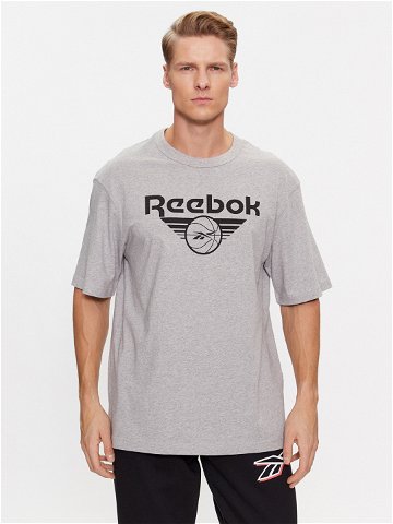 Reebok T-Shirt Basketball IL4423 Šedá Regular Fit