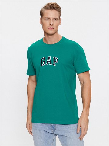 Gap T-Shirt 570044-04 Zelená Regular Fit
