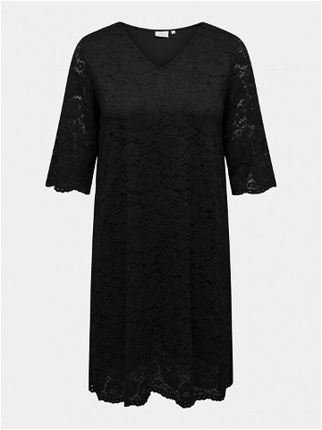 ONLY Carmakoma Koktejlové šaty Summer 15309315 Černá Regular Fit