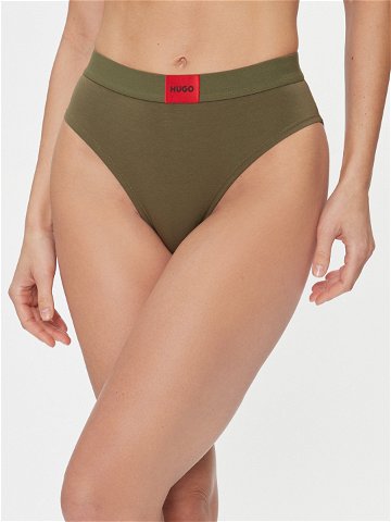 Hugo Klasické kalhotky s vysokým pasem Red Label 50503116 Zelená