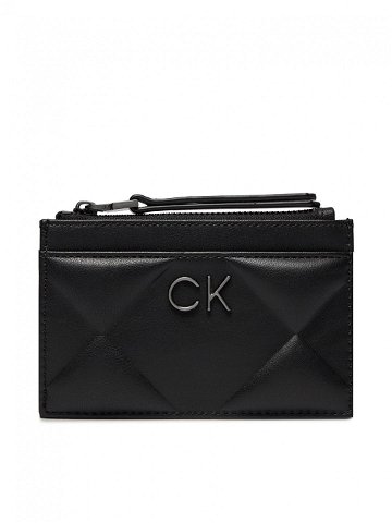 Calvin Klein Pouzdro na kreditní karty Re-Lock Quilt Cardholder K60K611372 Černá