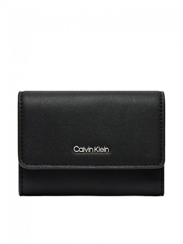 Calvin Klein Malá dámská peněženka Ck Must Trifold Sm K60K607251 Černá