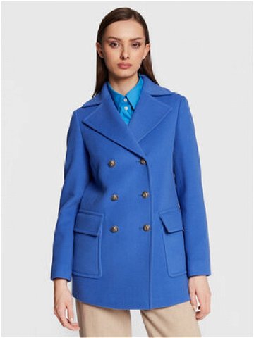 MAX & Co Vlněný kabát Salato 70810323 Modrá Regular Fit