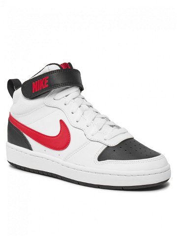 Nike Sneakersy Buty Court Borough Mid 2 GS CD7782-110 Bílá