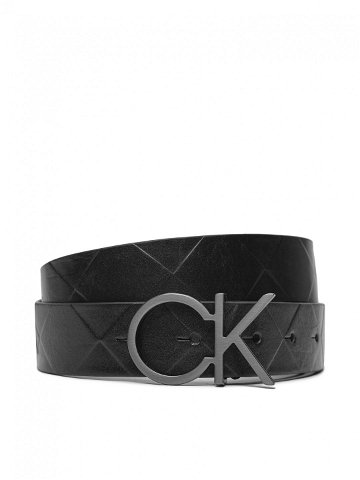 Calvin Klein Dámský pásek Re-Lock Quilt Ck Logo Belt 30Mm K60K611102 Černá