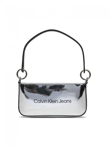 Calvin Klein Jeans Kabelka Sculpted Shoulder Pouch25 Mono S K60K611857 Stříbrná