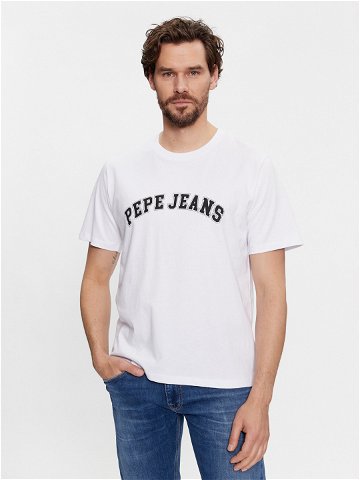 Pepe Jeans T-Shirt Clement PM509220 Bílá Regular Fit