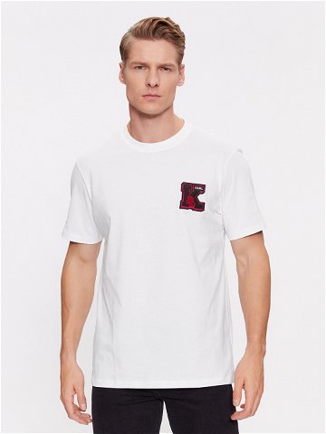 KARL LAGERFELD T-Shirt 240M2204 Bílá Regular Fit