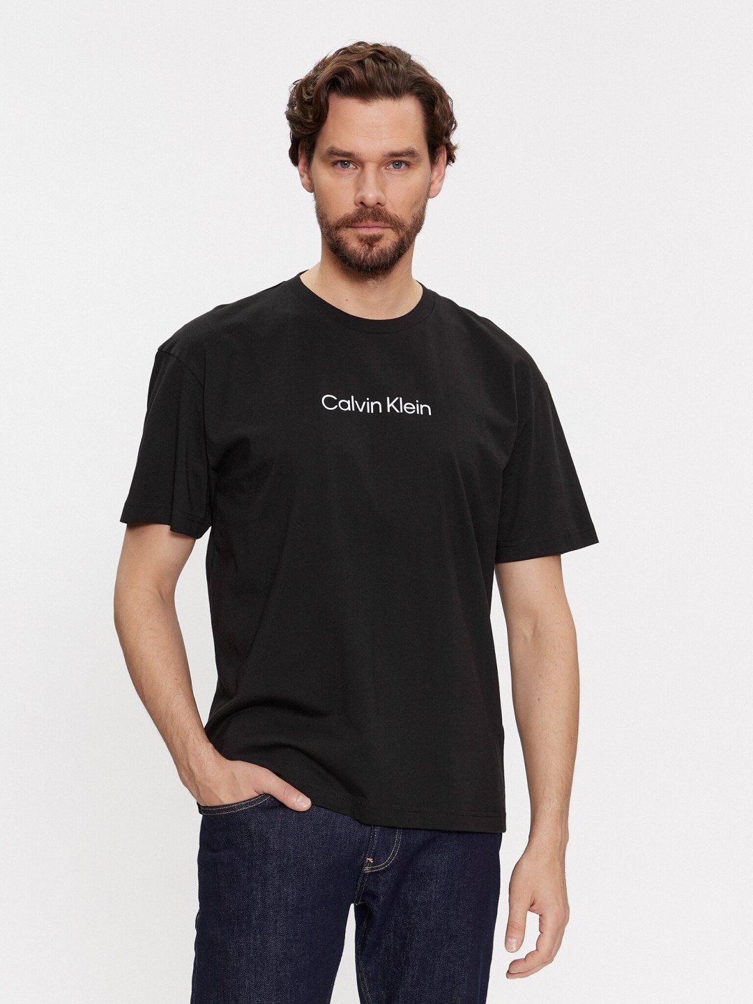 Calvin Klein T-Shirt Hero K10K111346 Černá Regular Fit
