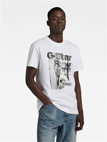 G-Star Raw T-Shirt HQ D23899-C336-110 Bílá Regular Fit