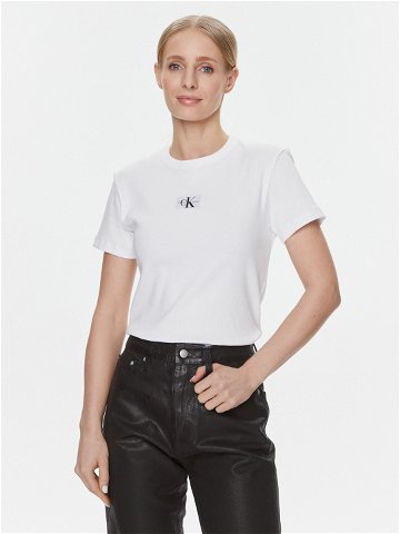 Calvin Klein Jeans T-Shirt J20J222687 Bílá Regular Fit