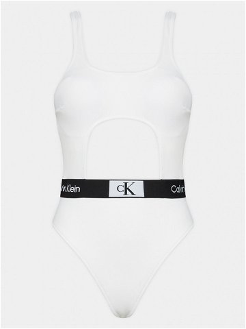Calvin Klein Swimwear Jednodílné plavky KW0KW02260 Bílá