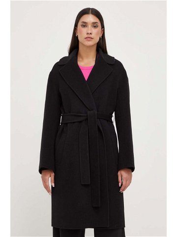 Vlněný kabát Pinko černá barva přechodný 101686 Y27P