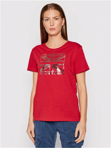 Pepe Jeans T-Shirt Zeldas PL505037 Červená Regular Fit