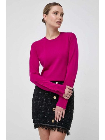 Vlněný svetr Pinko dámský fialová barva lehký 101991 A189