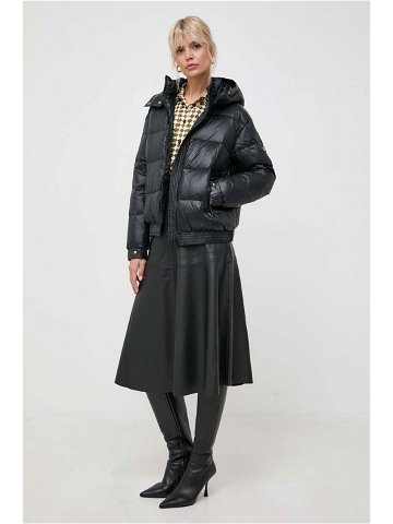 Péřová bunda Twinset dámská černá barva zimní