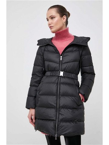 Péřová bunda Weekend Max Mara dámská černá barva zimní