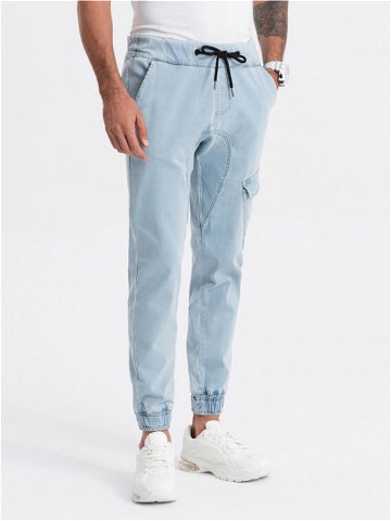 Ombre Clothing Kalhoty Modrá