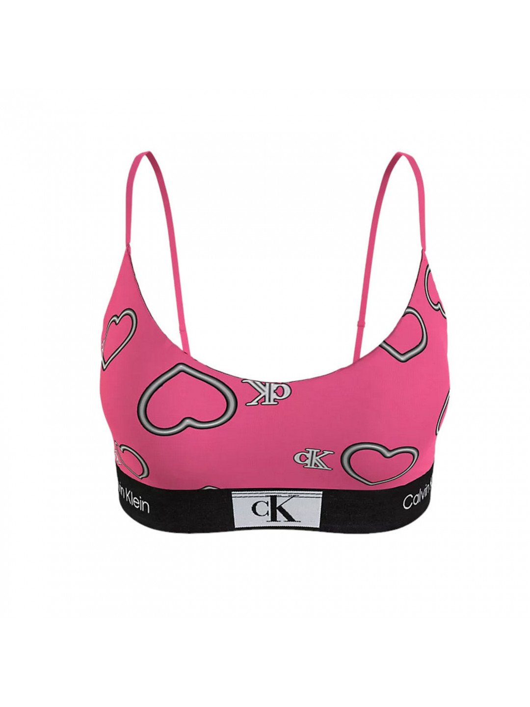 Dámská podprsenka Calvin Klein růžová QF7477E-KCC L