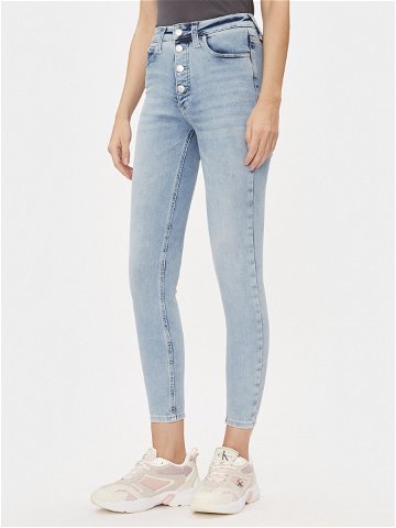 Calvin Klein Jeans Jeansy J20J222145 Modrá Super Skinny Fit