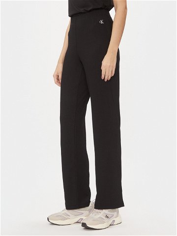 Calvin Klein Jeans Úpletové kalhoty J20J222685 Černá Straight Fit