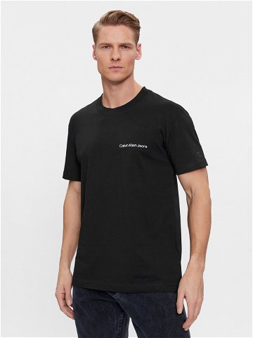 Calvin Klein Jeans T-Shirt Institutional J30J324671 Černá Regular Fit