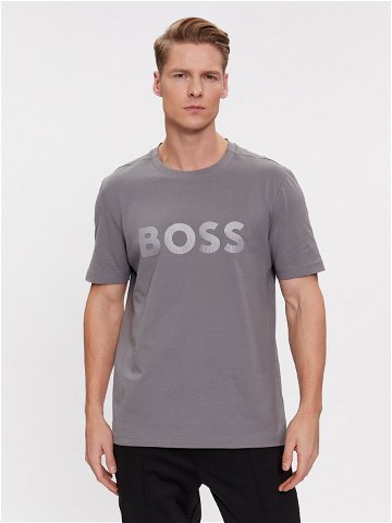 Boss T-Shirt Mirror 1 50506363 Šedá Regular Fit